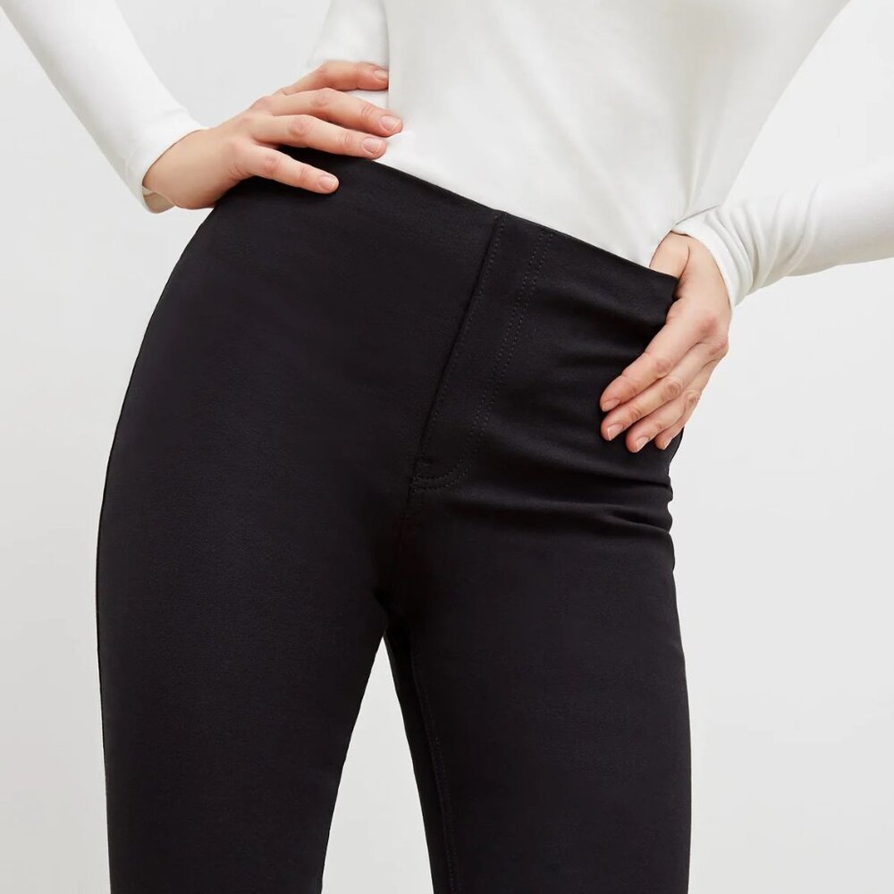 MM Lafleur Hockley Jean- "Better than Denim" In Black, Size 12, adjustable hem
